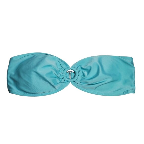 Aeropostale | Live Love Dream Women's Aqua Strapless Swim‎ Bandeau Bikini Top XL - Picture 1 of 3